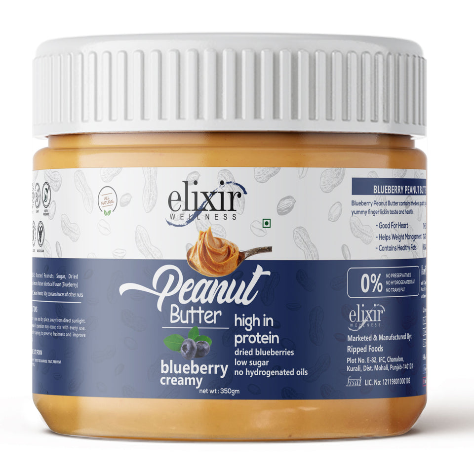 BLUEBERRY PEANUT BUTTER | High Protein | Low Sugar