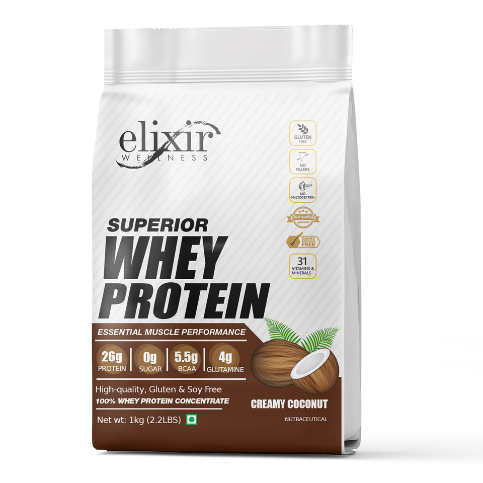 ELIXIR SUPERIOR WHEY PROTEIN - Primary Source Concentrate - 25g Protein