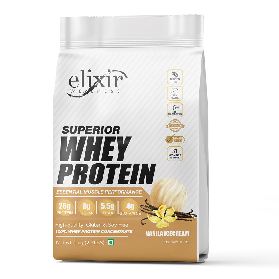 ELIXIR SUPERIOR WHEY PROTEIN - Primary Source Concentrate - 25g Protein